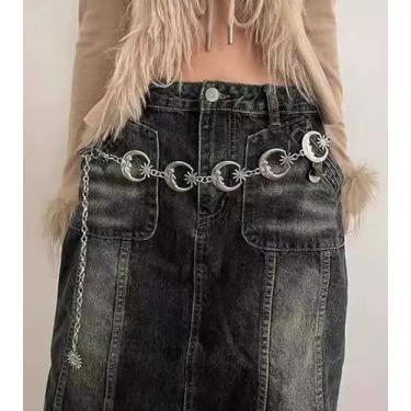 Imagem de Cinto de corrente de ouro prata cinto de corrente de metal para mulheres, moda corrente de cintura dourada de metal plus size, cintos de barriga modernos para mulheres, vestido de festa, clube, música