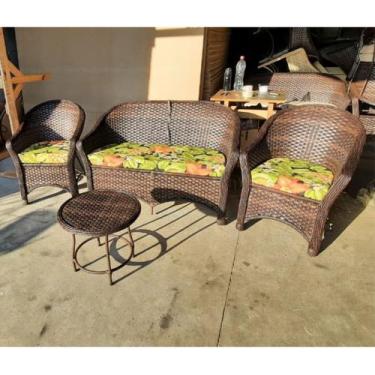 Imagem de Conjunto de Sofá Com Poltronas Para Varanda Varanda Fibras