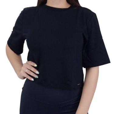 Imagem de Blusa Feminina Lunender New Cropped Preta - 0039