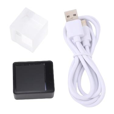 Imagem de Hilitand Cubo de Cristal Holográfico Led Holograma Display 3d Foto Gif Projetor Tempo Tempo Imagem Eletrônica para Decoração de Escritório Em Casa