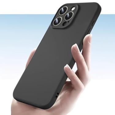 Imagem de Capa projetada para iPhone 16 Pro Max – capa protetora de silicone Defender [câmera totalmente coberta] [forro de microfibra macia antiarranhões] capa protetora fina e à prova de choque para iPhone 16