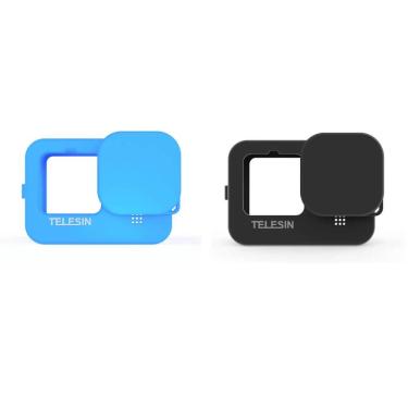 Imagem de Capa de Silicone para GoPro Hero 11 / 10 / 9 Black + Cordão + Tampa - Telesin