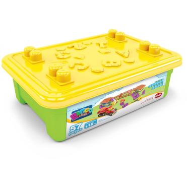 Imagem de Caixa De Peças Para Montar Fazendinha 53 PÇS. Mk181 - Dismat