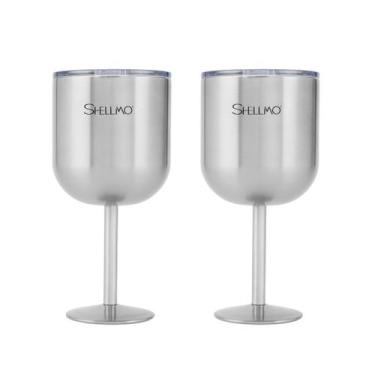 Imagem de Kit 2 Taças para Gin - 530ML - Shellmo, INOX ESCOVADO
