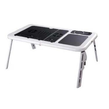 Imagem de Mesa Dobrável e Ajustável com 2 Cooler para Notebook com Suporte a Copo