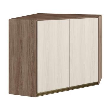 Imagem de Armario Canto Obliquo 2 Portas Mdf 75cm Kali 12209 Carvalho