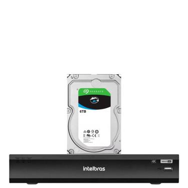 Imagem de Dvr Intelbras 08 Canais Imhdx 5108 Detecção de veículos e pessoas Com Hd 6 TB