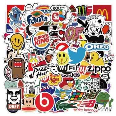 Imagem de 100 Pcs 4 Super Cartela Dos Desenhos Animados Moda Adesivo Skate Retro