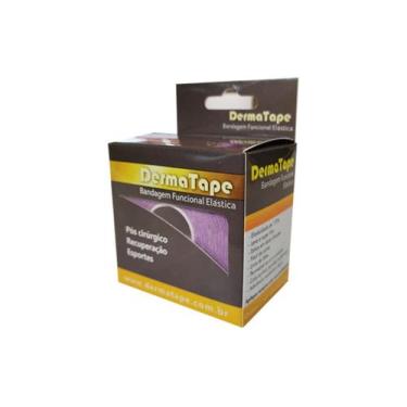 Imagem de Bandagem Elástica Adesiva Funcional Kinesio Derma Tape Lilás