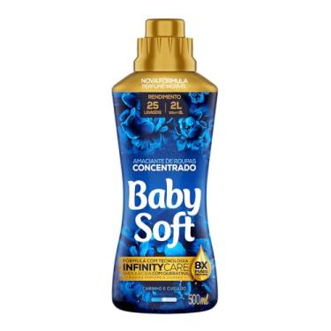 Imagem de Amaciante Concentrado Toque de Carinho 500ml, Baby Soft, Azul, Pequeno