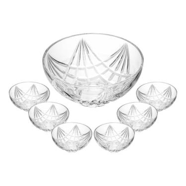 Imagem de Conjunto 7 Peças Para Sobremesa De Vidro Sun Wolff