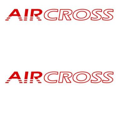 Imagem de Par Faixa Adesivo Lateral Citroen AirCross - Vermelho - Jhow Adesivos