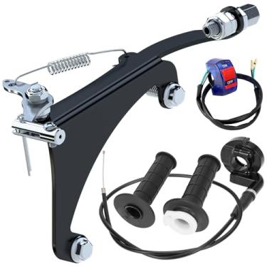 Imagem de CILOYU Conjunto de suporte de controle do acelerador com kit de acelerador de mini bicicleta compatível com motor Coleman CT200U-EX CT200U BT200 Baja MB200X Baja MB200 Eixo M200 Peças Minibike M200 da