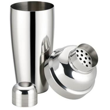 Imagem de Coqueteleira Profissional em Aço Inox, 750ml, Design Moderno com Tampa Perfurada, Shaker para Drinks e Coquetéis