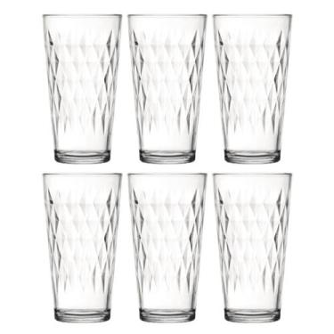 Imagem de Copo Vitrage 350ml Vidro Resistente Suco Agua Nadir - 6Un - NADIR FIGU