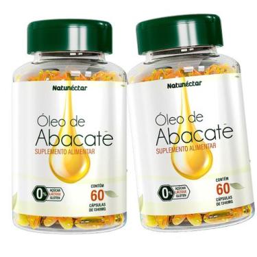 Imagem de Kit 2 Potes Óleo De Abacate Suplemento Alimentar Natural 120 Capsulas 