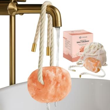 Imagem de UMAID Himalayan Salt Buddy – Pedra de sal do Himalaia para chuveiro e banho | Pedra natural de spa libera íons negativos para relaxamento e desintoxicação | Presente exclusivo de Natal de 2025 e