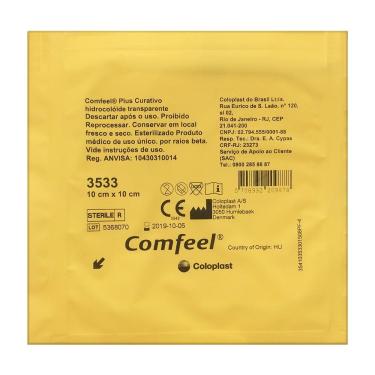 Imagem de Curativo Hidrocolóide Comfeel Plus Transparente 10cm x 10cm com 1 Unidade