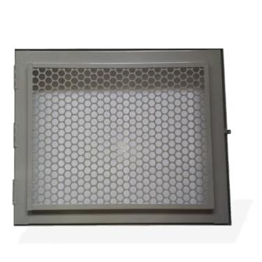 Imagem de Tampa Porta Abrigo para Hidrômetro, Chapa de Aço Galvanizada, Cinza, 60 x 50 cm, com Proteção Antivandalismo e Espaço para Cadeado