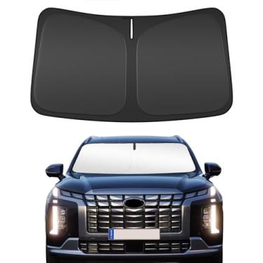 Imagem de Para-brisa para Hyun-dai Palisade 2020-2025 Protetor de janela frontal dobrável de ajuste personalizado bloqueia os raios UV e mantém o refrigerador do carro