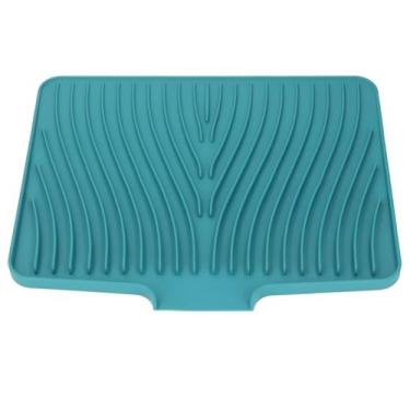 Imagem de SUNGOOYUE Tapete de Secagem de Silicone, Tapete de Secagem Antiderrapante, Bancada de Granito, de de Mármore de Quartzo para Cozinha, RV (Verde)