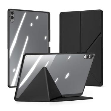 Imagem de Capa para Samsung Galaxy Tab S11 Ultra de 14,6 polegadas, capa destacável para tablet | despertar/hibernar automaticamente | Vários ângulos de visão | Capa fina e leve | preta