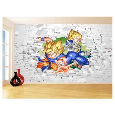 Imagem de Papel De Parede 3D Dragon Ball Goku Vegeta Anime 3,5M Dbz58 - Você Dec