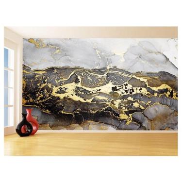 Imagem de Papel De Parede 3D Estilo Marmore Tintas Cores 3,5M Mbr74 - Você Decor