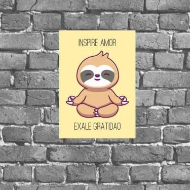 Imagem de Placa Inspire Amor Exale Gratidão 18X27Cm - Quadros On-Line