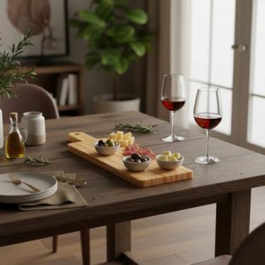 Imagem de 10 Tábua Petisqueira Servir Frios Madeira Pinus 40 Cm