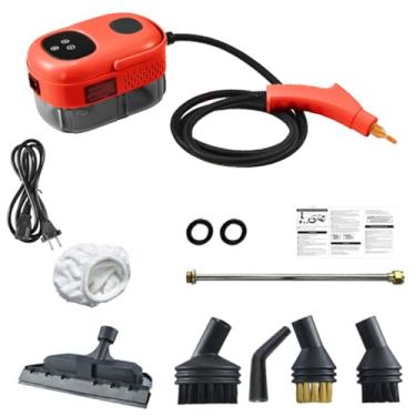 Imagem de Limpador de Vapor Alta Pressão 2500W Portátil com Tanque 1 1L 3BAR Temperatura Tubo 2m Uso Flexível para Cozinha Banheiro Carro Eletrodomésticos Limpeza