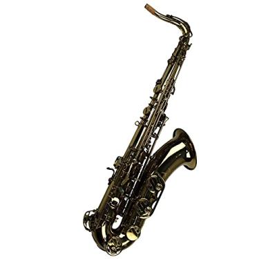 Imagem de Kit de saxofone profissional de alto grau profissional dourado tom bb saxofone tenor latão saxofone iniciante