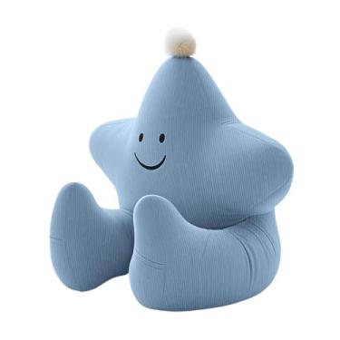 Imagem de Ｂｅｓｇａ Almofada de apoio para braço e costas, com apoio para braços e costas, almofada para sofás essenciais para dormitórios, crianças, Gray Blue S