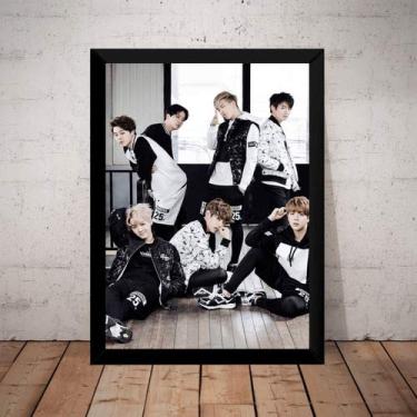 Imagem de Quadro Foto Bts Kpop Jin Suga J-hope Rm Jimin V Jungkook