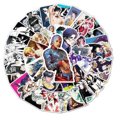 Imagem de Adesivos Jojo`s Bizarre Adventure Anime 53 peças em PVC impermeável