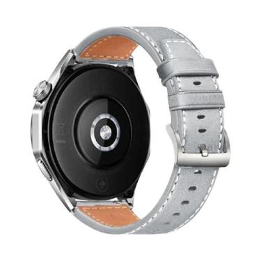 Imagem de Pulseira De Couro E Silicone De 22mm Para Huawei Watch GT6 6Pro GT5 GT
