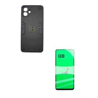 Imagem de Capa Armadura Resistente para Galaxy A07 5G + Película de Cerâmica 9D 