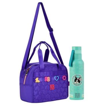 Imagem de Kit Lancheira Garrafa Térmica VD Juvenil Rebecca Bonbon - Clio, Lilas