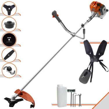 Imagem de Roçadeira Robusta Tekna RL430ACNTK À Gasolina 43cc 1,7HP 5 Opções de Corte Com Lâmina Facão, Lâmina 3 Pontas, Lâmina 80 Dentes, Trimmer e Carretel