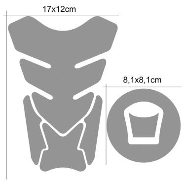 Imagem de Protetor De Tanque Adesivo Moto Haojue Dk 150 Carbono Cor Carbono
