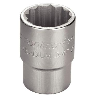 Imagem de Soquete Estriado Em Aço Cromo Vanádio 1.3/16" - Encaixe 3/4" Tramontina Pro Tramontina