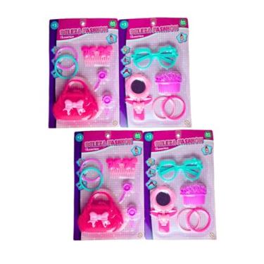 Imagem de Brinquedo Kit 4 Peças De Beleza Fashion Acessórios Infantil