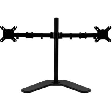 Imagem de Suporte Articulado para 2 Monitores e TV, Base de Mesa Ajustável Dupla, Preto