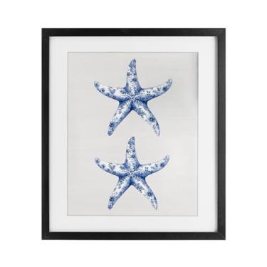 Imagem de Stupell Industries Impressão emoldurada vintage Toile Starfish preta sob vidro, design por Lettered and Lined, 16 x 13