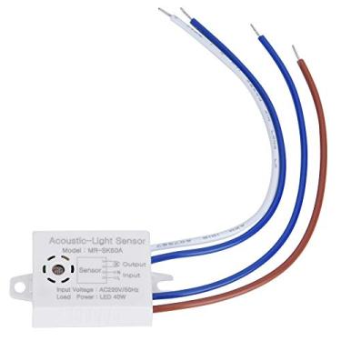 Imagem de Ymiko 5 Unidades de Interruptor de Controle de Som e Luz LED, Sensor de Alta Sensibilidade de Economia de Energia para Lâmpadas