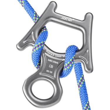 Imagem de 30kN Figura 8 Descender 7075 Liga de Alumínio Resistente Dispositivo de Arborização e Rapel Equipamento de Escalada de Árvore para Escalada em Rocha, Montanhismo, Arborista, Espeleologia, Resgate