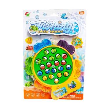 Imagem de Brinquedo Pescaria Infantil Com 21 Peixes Elétrico Sortido Domni