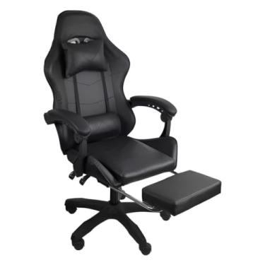 Imagem de Cadeira Ergonômica com Almofada para Cabeça e Apoio para os Pés Gamer