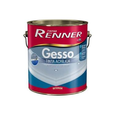 Imagem de Tinta Acrílica Renner P/gesso Drywall Branca - 3,6lt