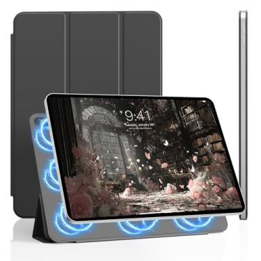 Imagem de KVTVOU Capa para iPad Air 11 polegadas (M3/M2, 2025/2024), para iPad Air 5ª/4ª geração (2022/2020) 10,9 polegadas, Smart Folio Strong Magnetic Attachment, Slim Tri-fold Stand Cover & Auto Sleep/Wake